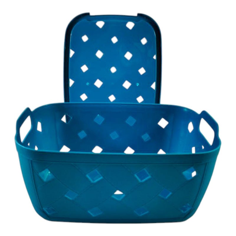 خورشيد للبلاستيك سبت نيللي بالغطاء من خورشيد بلاست للبلاستيك - أزرق - Image 2